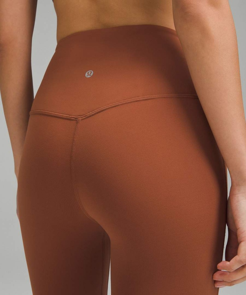 Lululemon Align™ High-Rise Mini-Flared Extra Korta Tights Dam Bruna Sverige | DLVTUN038