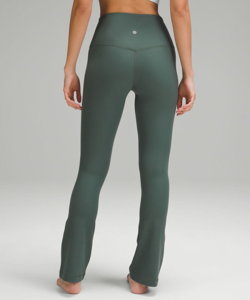 Lululemon Align™ High-Rise Mini-Flared Extra Korta Tights Dam Mörkgröna Sverige | RCPMVZ039