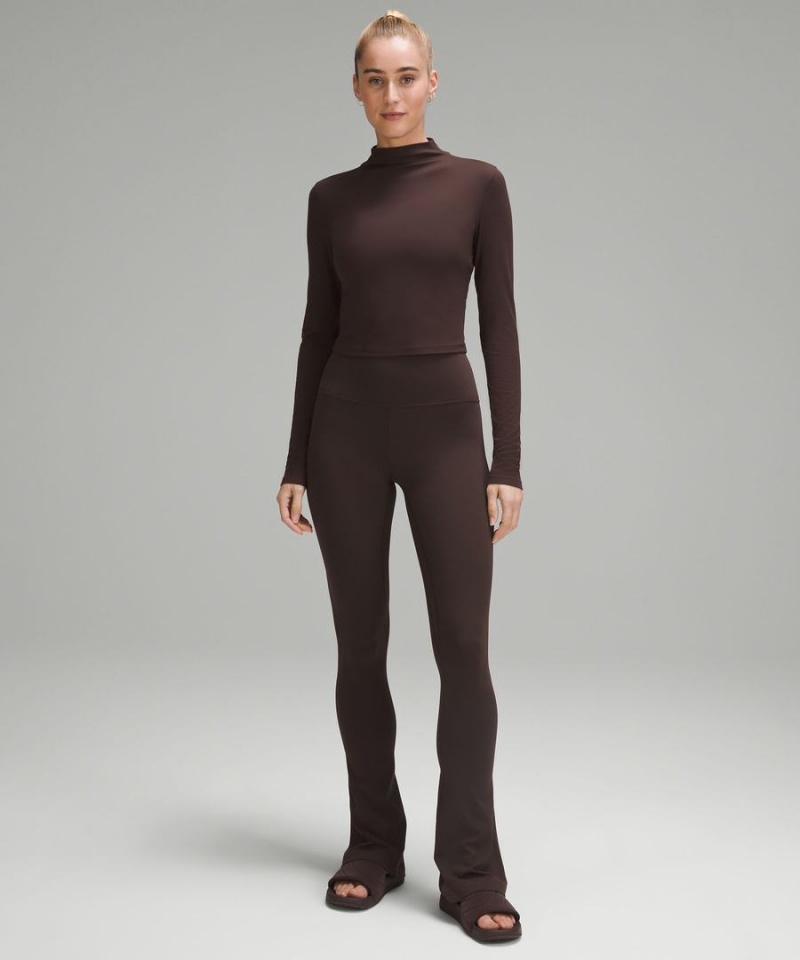 Lululemon Align™ High-Rise Mini-Flared Regular Tights Dam Choklad Sverige | LWHNPO140