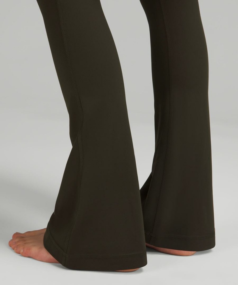 Lululemon Align™ High-Rise Mini-Flared Regular Tights Dam Mörkolivgröna Sverige | IRTSHQ345
