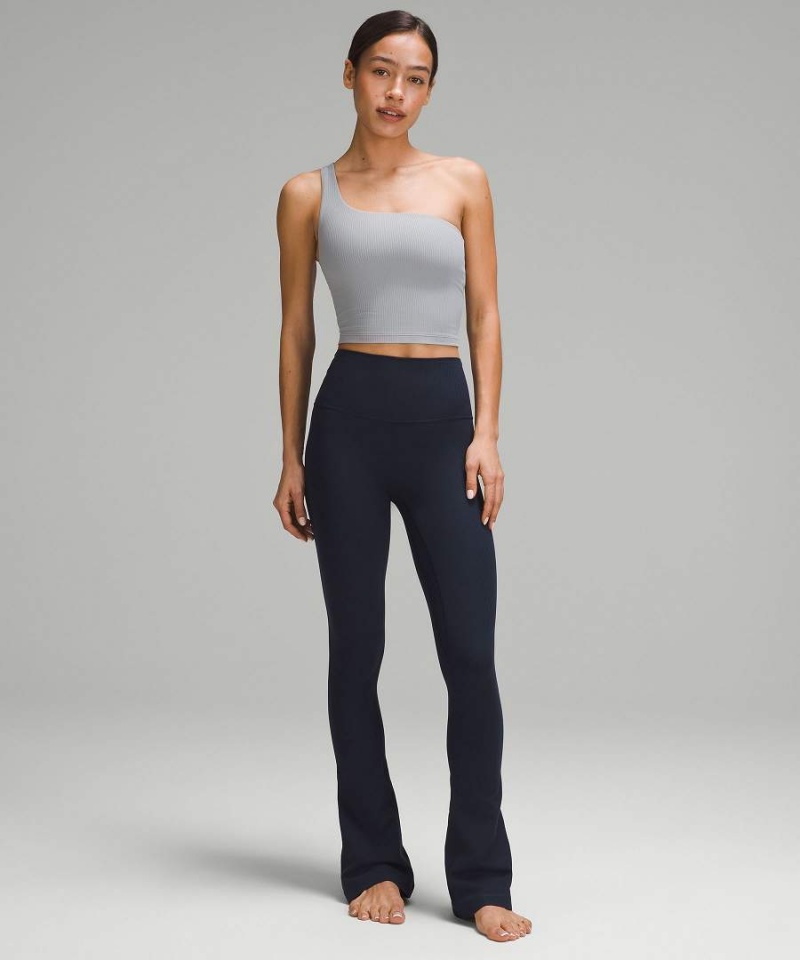 Lululemon Align™ High-Rise Räfflad Mini-Flared Regular Tights Dam Marinblå Sverige | KECNWY739