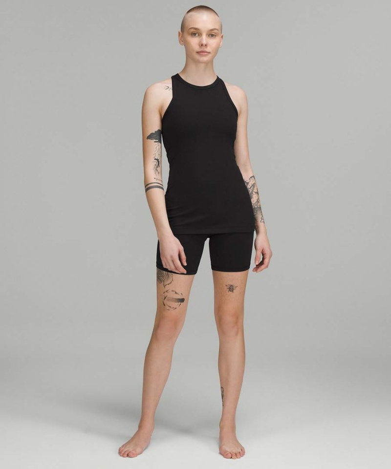 Lululemon Align™ Hip-Length Racerback Linne Dam Svarta Sverige | XUTFIP053