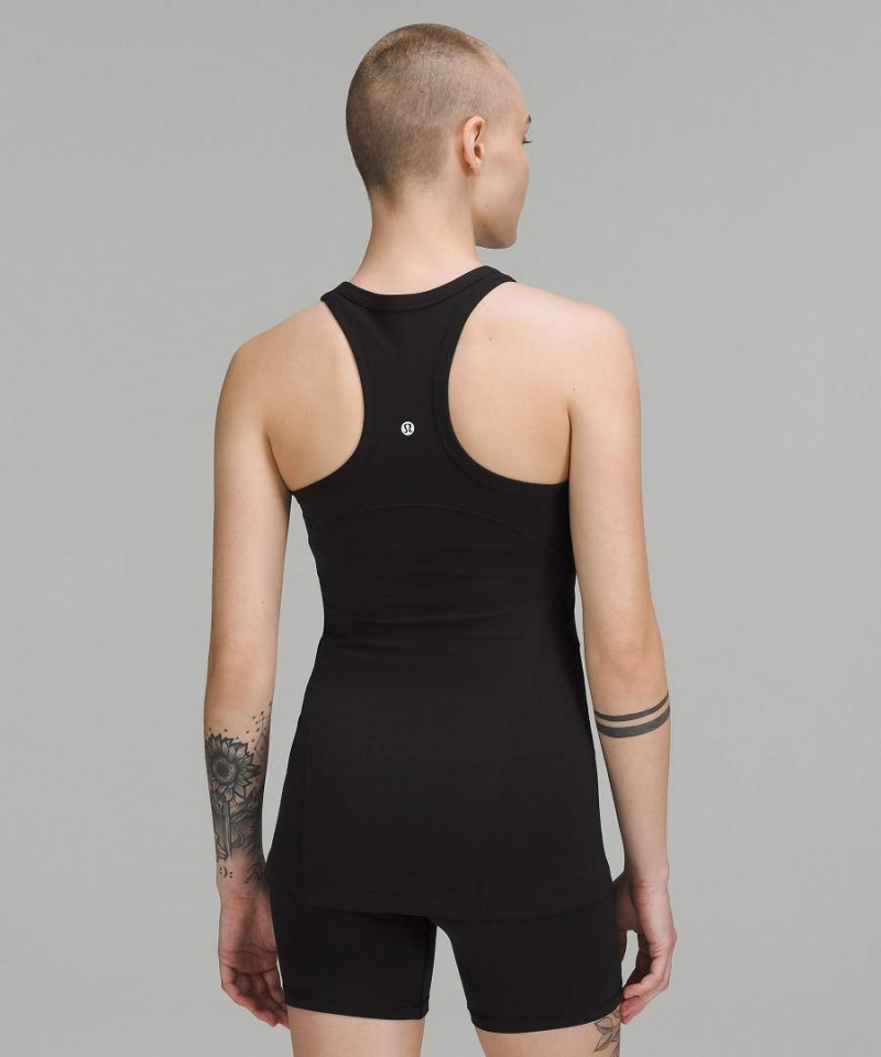 Lululemon Align™ Hip-Length Racerback Linne Dam Svarta Sverige | XUTFIP053