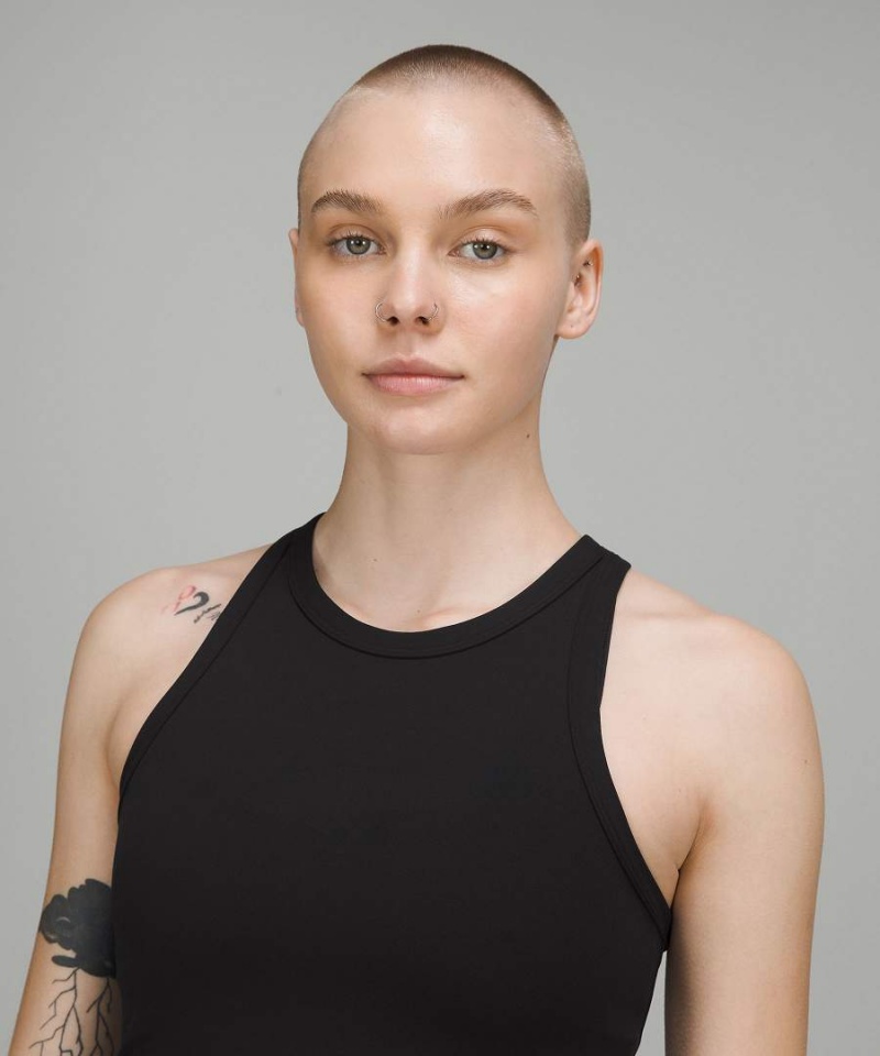 Lululemon Align™ Hip-Length Racerback Linne Dam Svarta Sverige | XUTFIP053