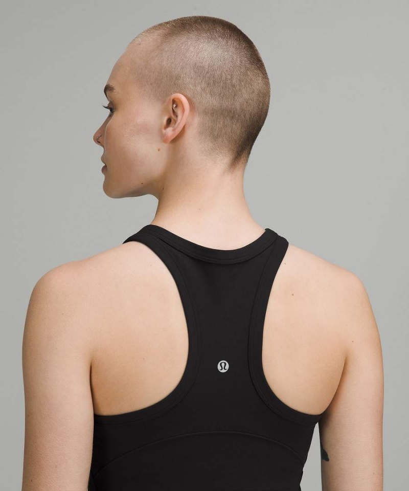 Lululemon Align™ Hip-Length Racerback Linne Dam Svarta Sverige | XUTFIP053