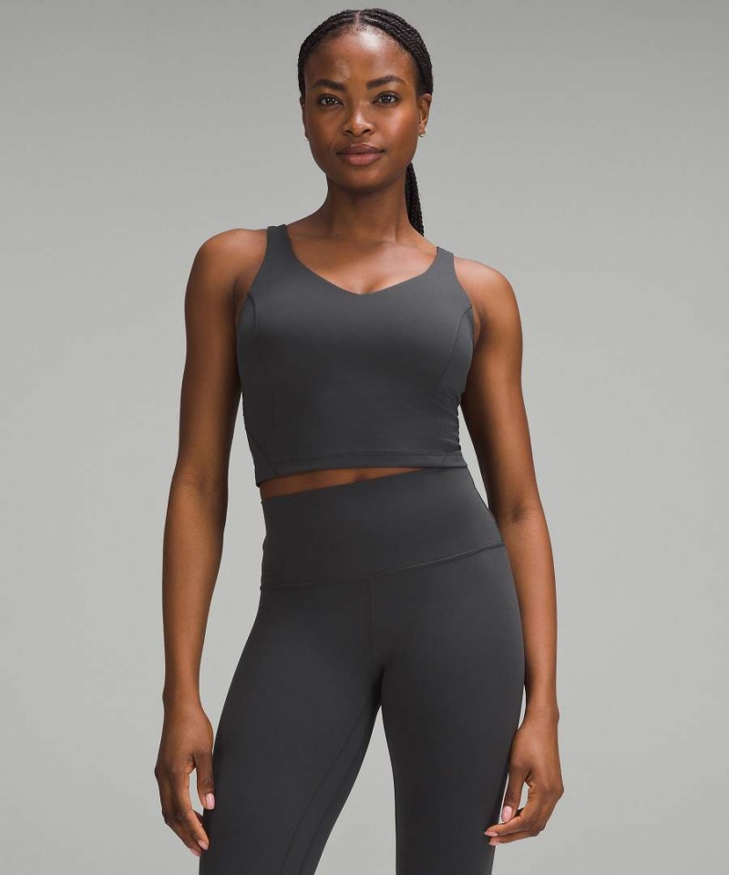 Lululemon Align™ Light Support, C/D Cup Linne Dam Mörkgrå Sverige | UDLPGB086