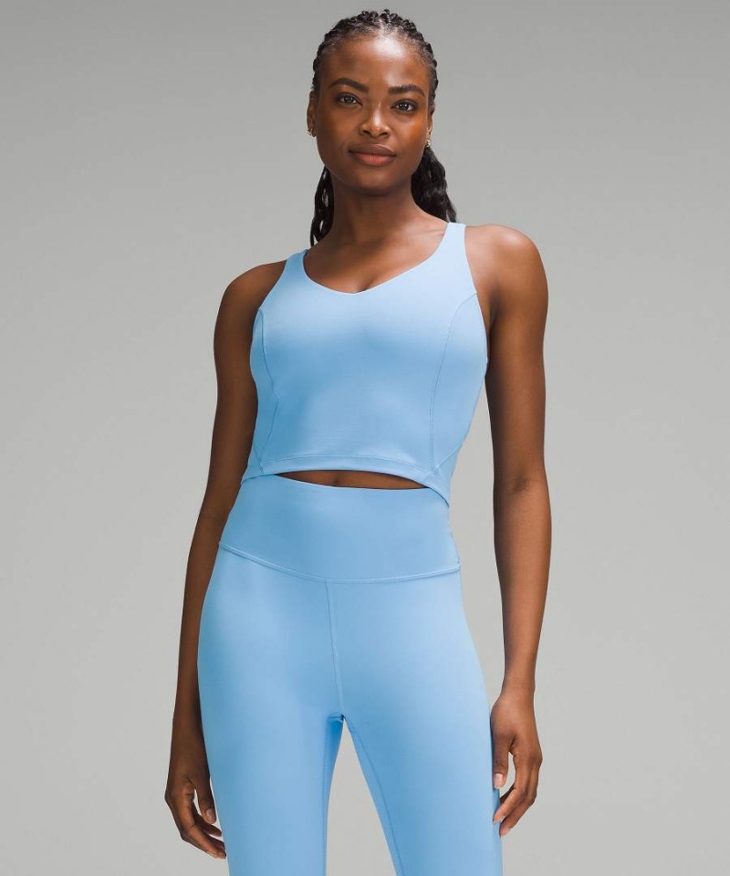 Lululemon Align™ Light Support, C/D Cup Linne Dam Blå Sverige | LSQNXM901