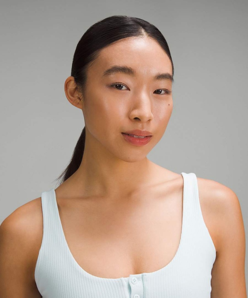 Lululemon Align™ Räfflad Henley Linne Dam Blå Sverige | IJBKRW921
