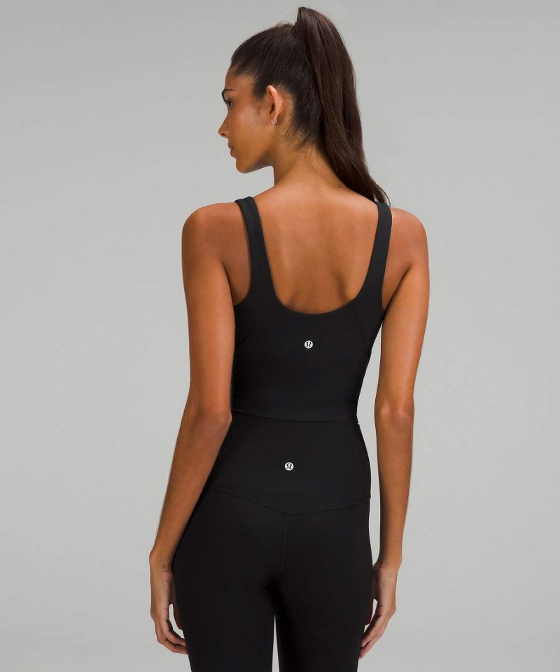 Lululemon Align™ Räfflad Linne Dam Svarta Sverige | DMNTQX108