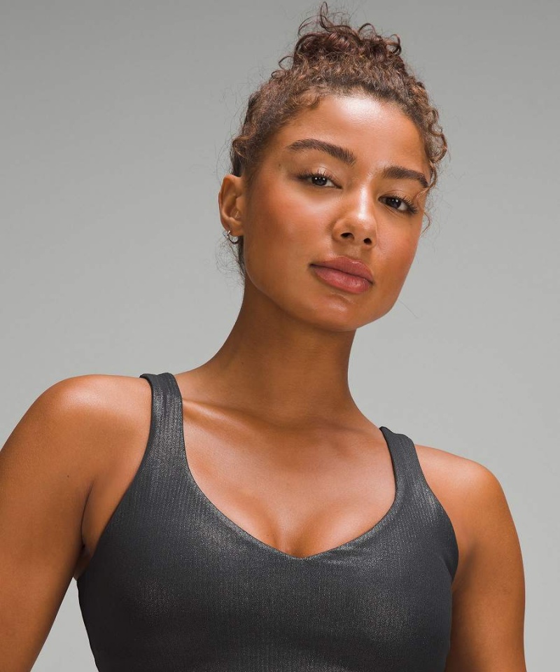 Lululemon Align™ Räfflad Shine Linne Dam Beige Sverige | EOBPQH853