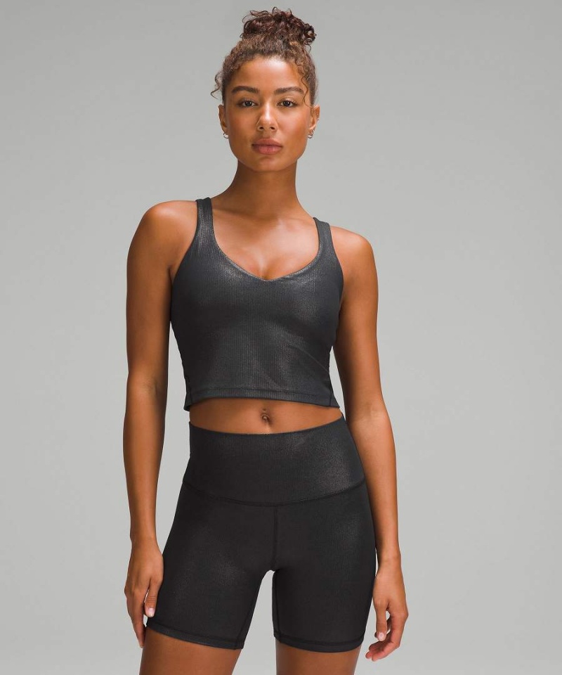 Lululemon Align™ Räfflad Shine Linne Dam Beige Sverige | EOBPQH853