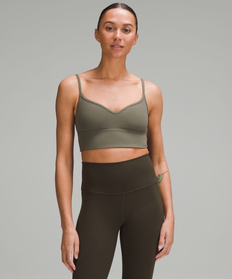 Lululemon Align™ Sweetheart Bra Light Support, A/B Cup Sport BH Dam Gröna Sverige | NJKPHE136
