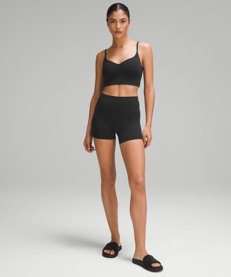 Lululemon Align™ Sweetheart Bra Light Support, A/B Cup Sport BH Dam Svarta Sverige | UGVRTS846