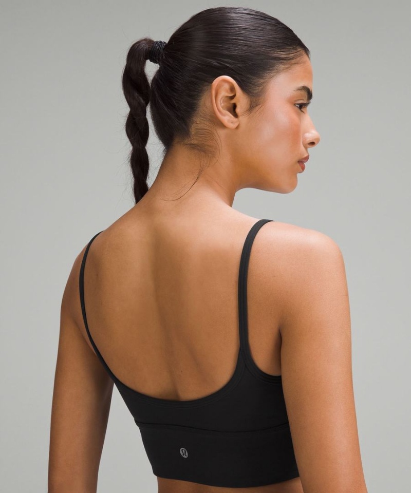 Lululemon Align™ Sweetheart Bra Light Support, A/B Cup Sport BH Dam Svarta Sverige | UGVRTS846