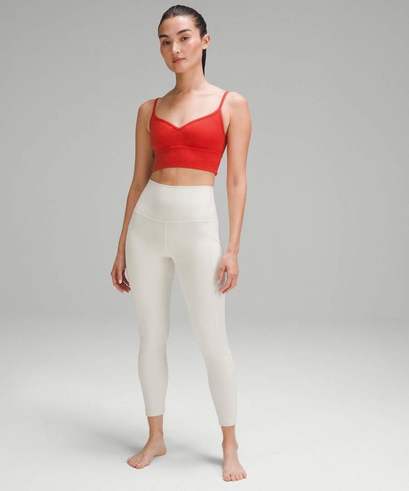 Lululemon Align™ Sweetheart Bra Light Support, A/B Cup Sport BH Dam Röda Sverige | YPMISC894