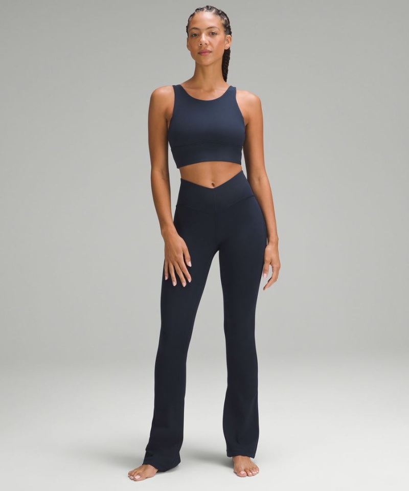 Lululemon Align™ V-Midja Mini-Flared Tights Dam Marinblå Sverige | KIADUQ764