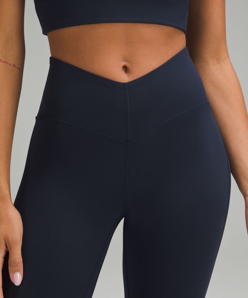 Lululemon Align™ V-Midja Mini-Flared Tights Dam Marinblå Sverige | KIADUQ764