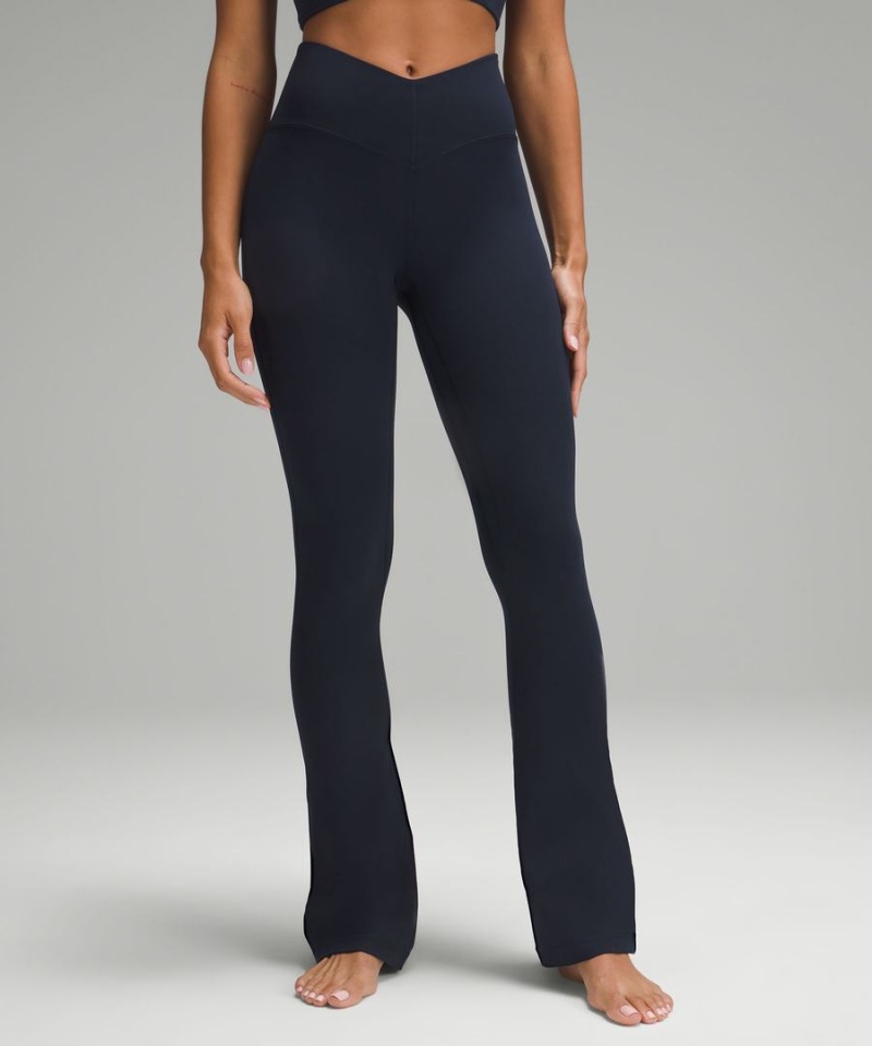 Lululemon Align™ V-Midja Mini-Flared Tights Dam Marinblå Sverige | KIADUQ764