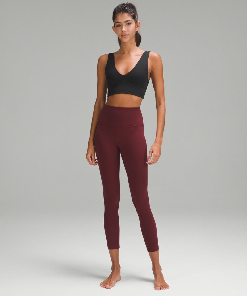 Lululemon Align™ V-Neck Bra Light Support, A/B Cup Sport BH Dam Svarta Sverige | KELMRW260