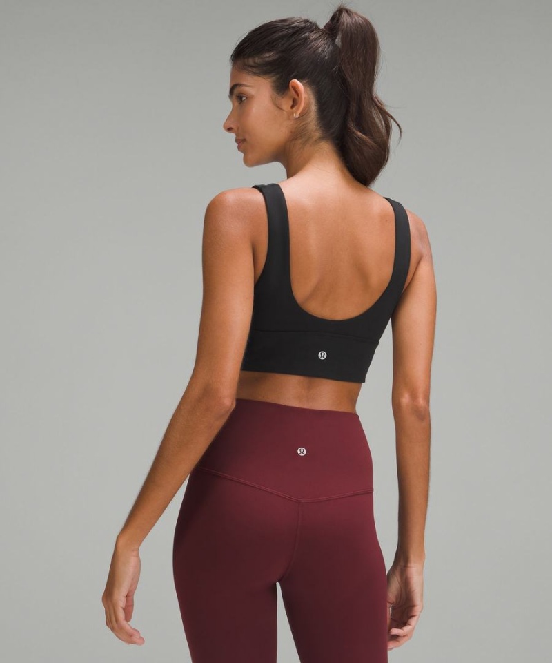 Lululemon Align™ V-Neck Bra Light Support, A/B Cup Sport BH Dam Svarta Sverige | KELMRW260