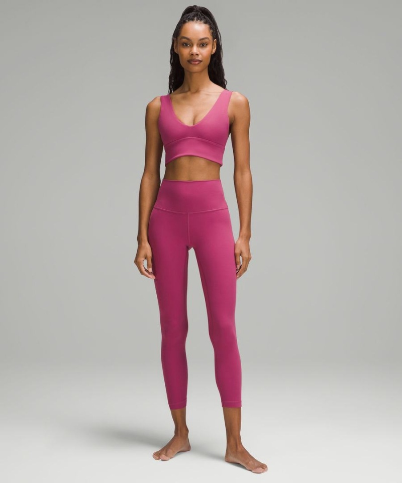 Lululemon Align™ V-Neck Bra Light Support, A/B Cup Sport BH Dam Lila Sverige | BEXIAO613