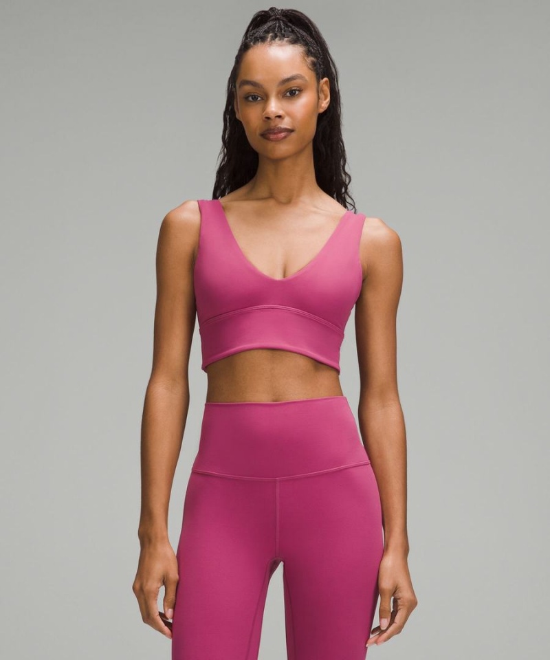 Lululemon Align™ V-Neck Bra Light Support, A/B Cup Sport BH Dam Lila Sverige | BEXIAO613
