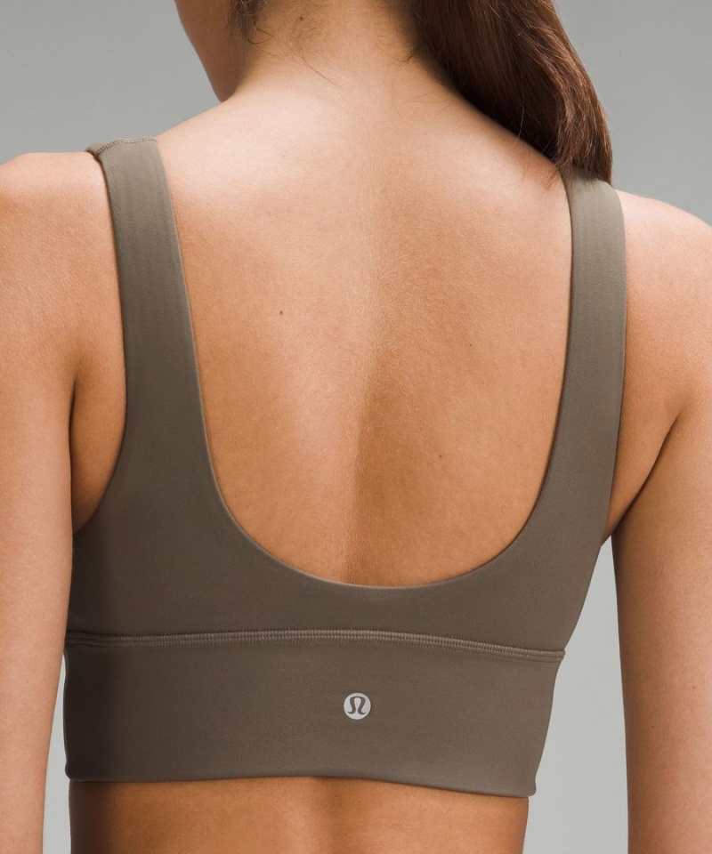 Lululemon Align™ V-Neck Bra Light Support, A/B Cup Sport BH Dam Grå Sverige | DZNUEA573