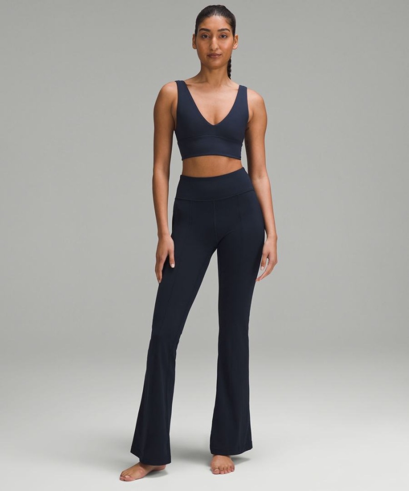 Lululemon Align™ V-Neck Bra Light Support, A/B Cup Sport BH Dam Marinblå Sverige | DZJPCX541