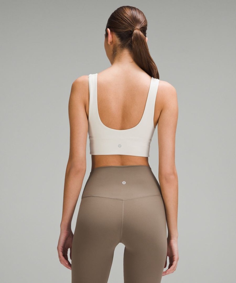 Lululemon Align™ V-Neck Bra Light Support, A/B Cup Sport BH Dam Beige Sverige | EKVIPY836