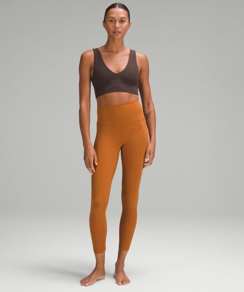 Lululemon Align™ V-Neck Bra Light Support, A/B Cup Sport BH Dam Choklad Sverige | NEBRGM437