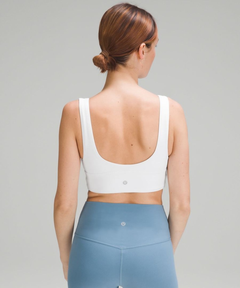 Lululemon Align™ V-Neck Bra Light Support, A/B Cup Sport BH Dam Vita Sverige | ASPMVC653