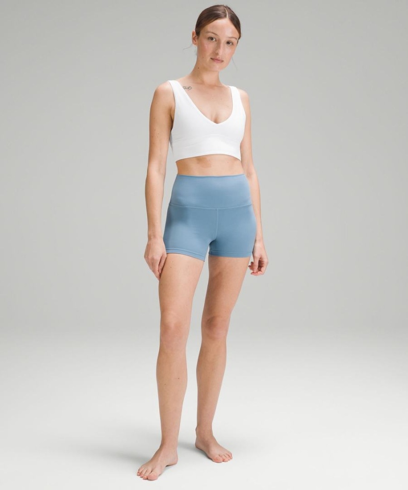 Lululemon Align™ V-Neck Bra Light Support, A/B Cup Sport BH Dam Vita Sverige | ASPMVC653