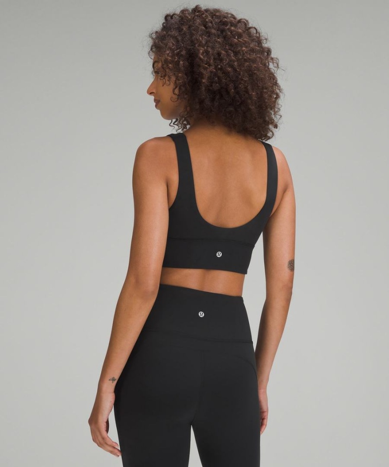 Lululemon Align™ V-Neck Bra Light Support, C/D Cup Sport BH Dam Svarta Sverige | ZAFMST789