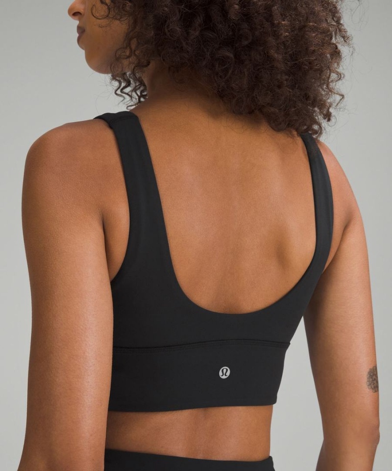 Lululemon Align™ V-Neck Bra Light Support, C/D Cup Sport BH Dam Svarta Sverige | ZAFMST789