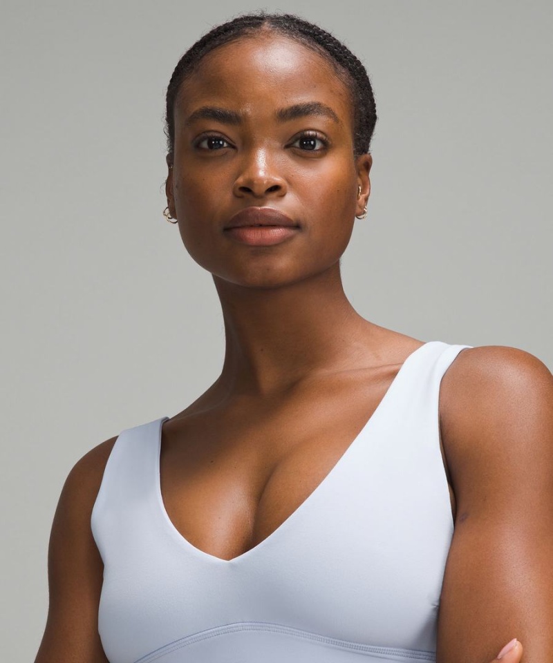 Lululemon Align™ V-Neck Bra Light Support, C/D Cup Sport BH Dam Vita Sverige | WFHREV381