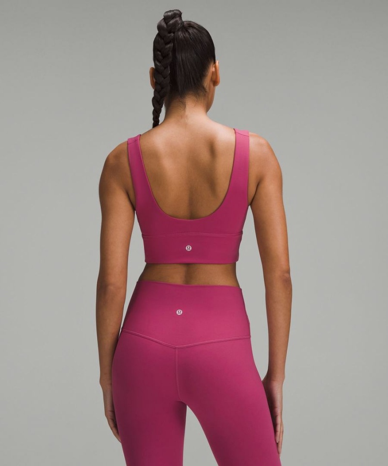 Lululemon Align™ V-Neck Bra Light Support, C/D Cup Sport BH Dam Lila Sverige | EBRXTC293