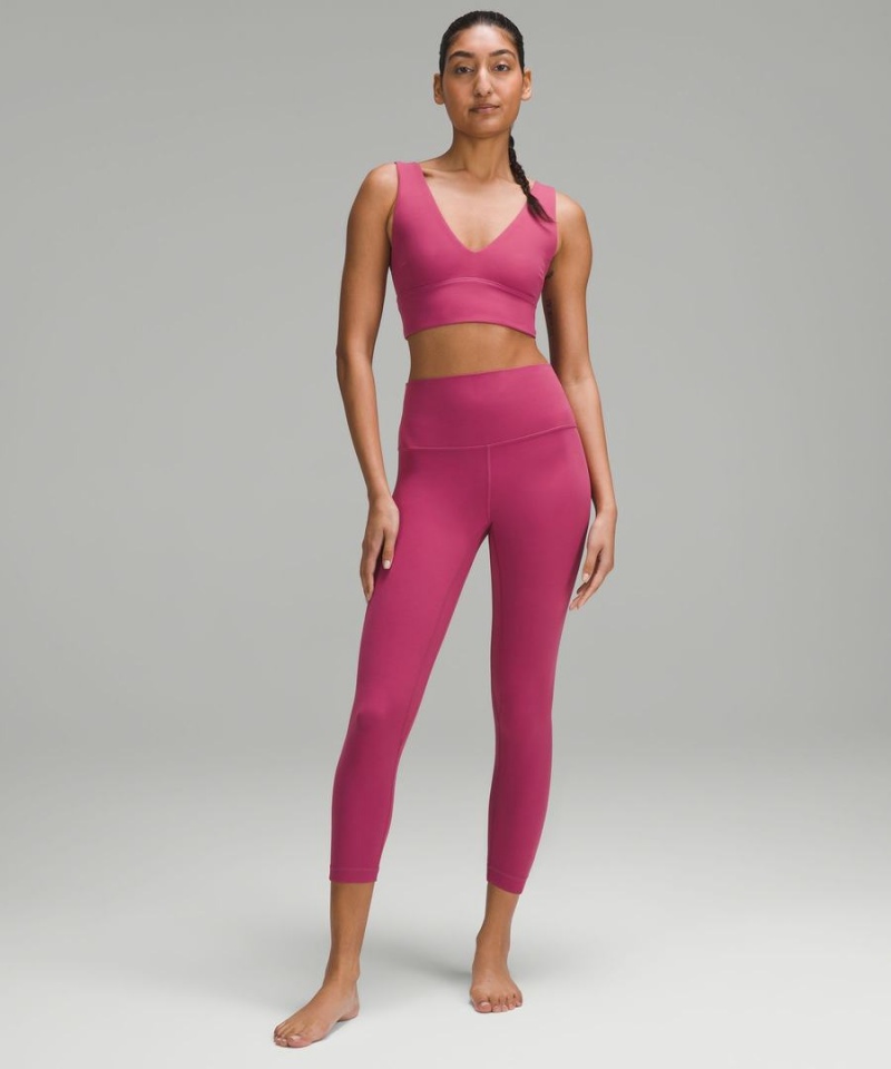 Lululemon Align™ V-Neck Bra Light Support, C/D Cup Sport BH Dam Lila Sverige | EBRXTC293