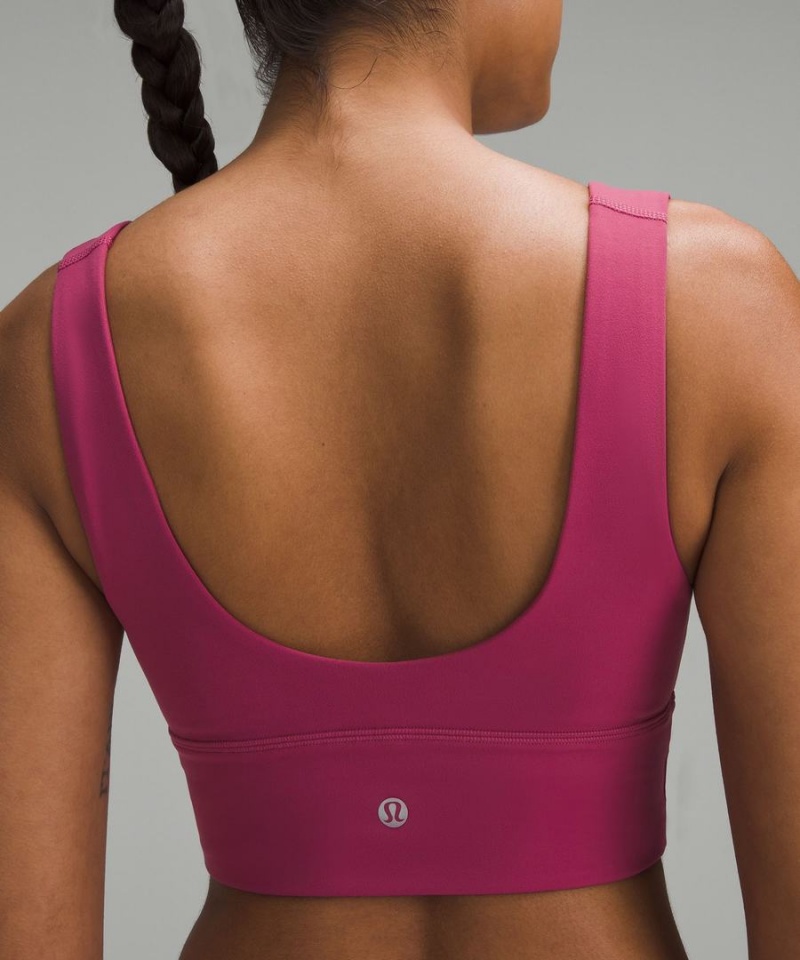 Lululemon Align™ V-Neck Bra Light Support, C/D Cup Sport BH Dam Lila Sverige | EBRXTC293
