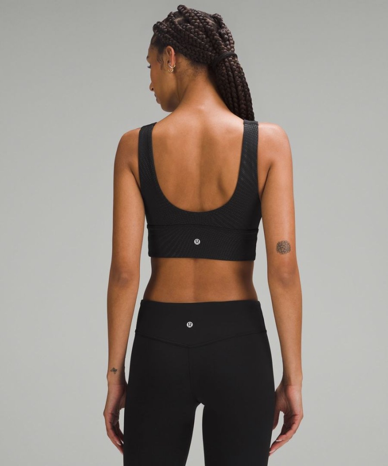 Lululemon Align™ V-Neck Bra Light Support, C/D Cup Sport BH Dam Svarta Sverige | RQZUEP617