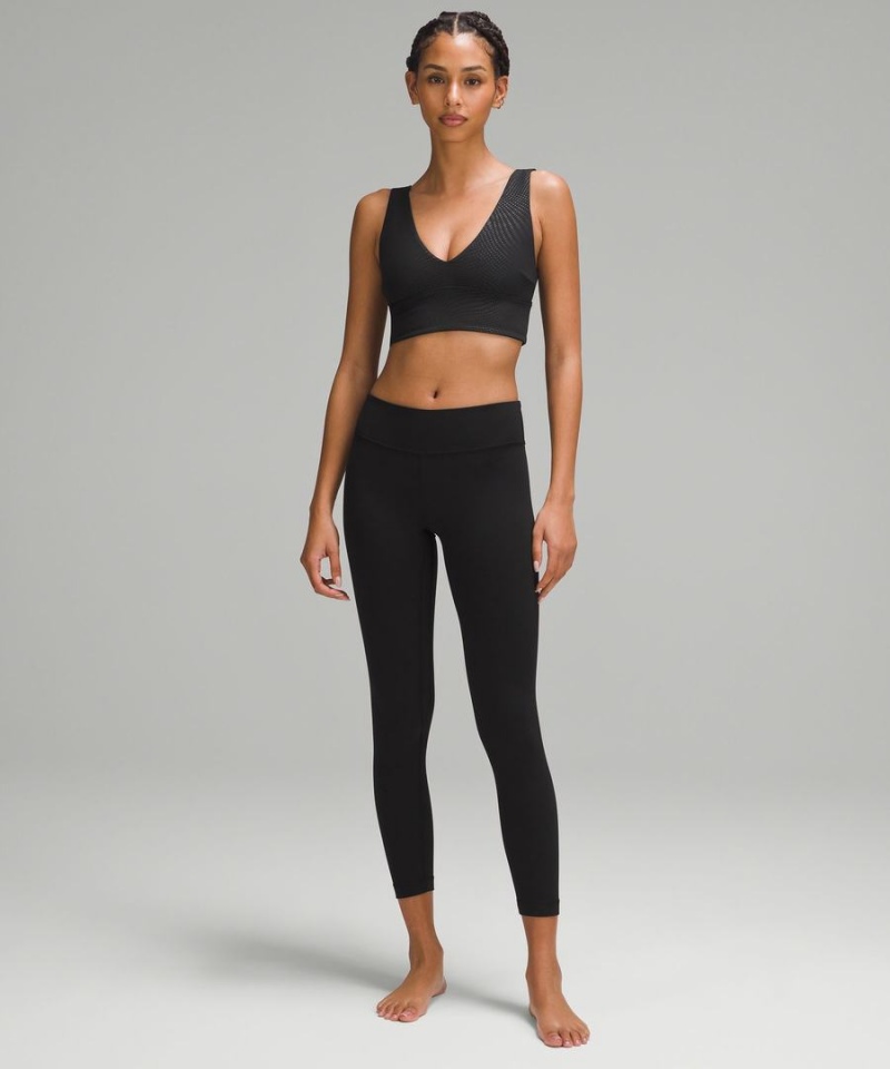 Lululemon Align™ V-Neck Bra Light Support, C/D Cup Sport BH Dam Svarta Sverige | RQZUEP617
