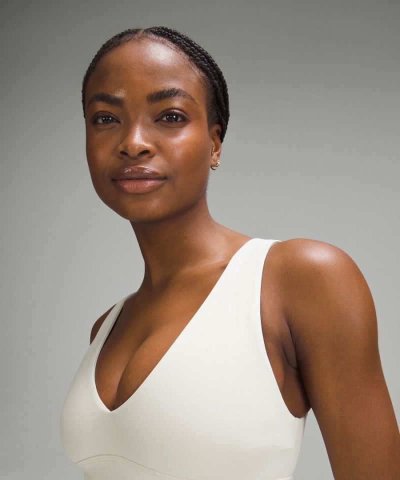 Lululemon Align™ V-Neck Bra Light Support, C/D Cup Sport BH Dam Beige Sverige | LUGWVQ027