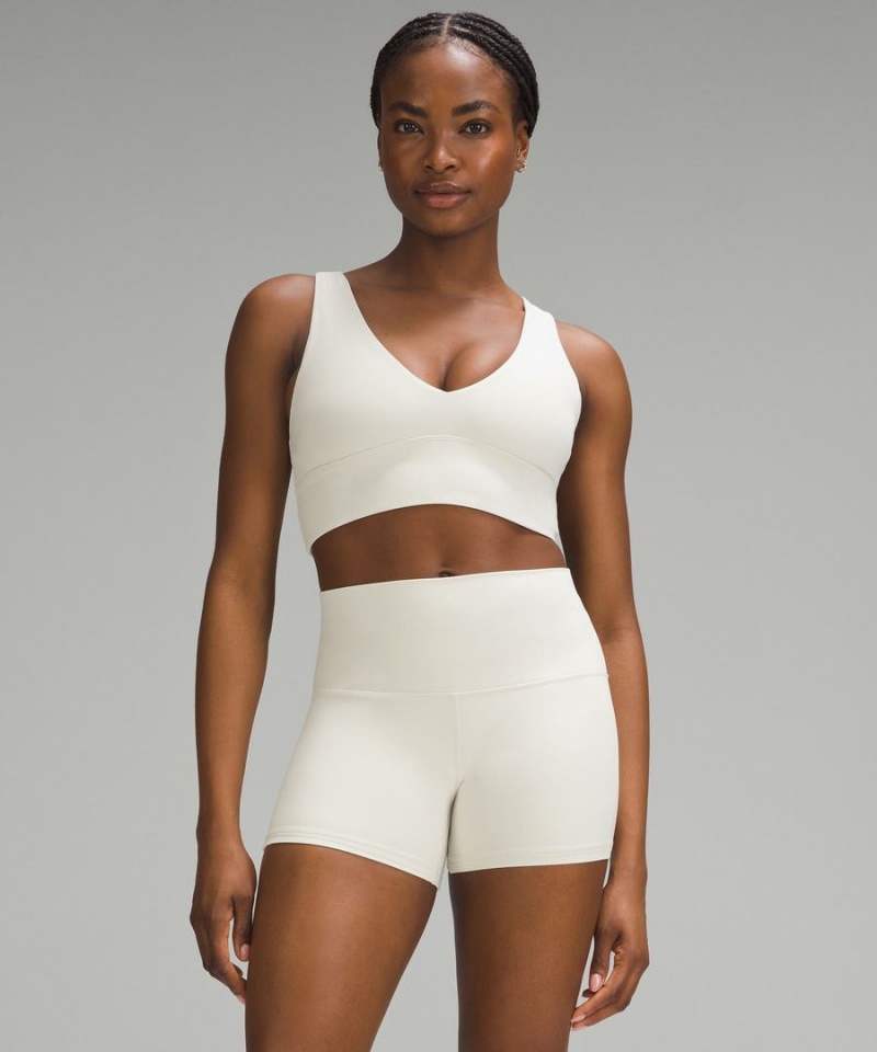 Lululemon Align™ V-Neck Bra Light Support, C/D Cup Sport BH Dam Beige Sverige | LUGWVQ027