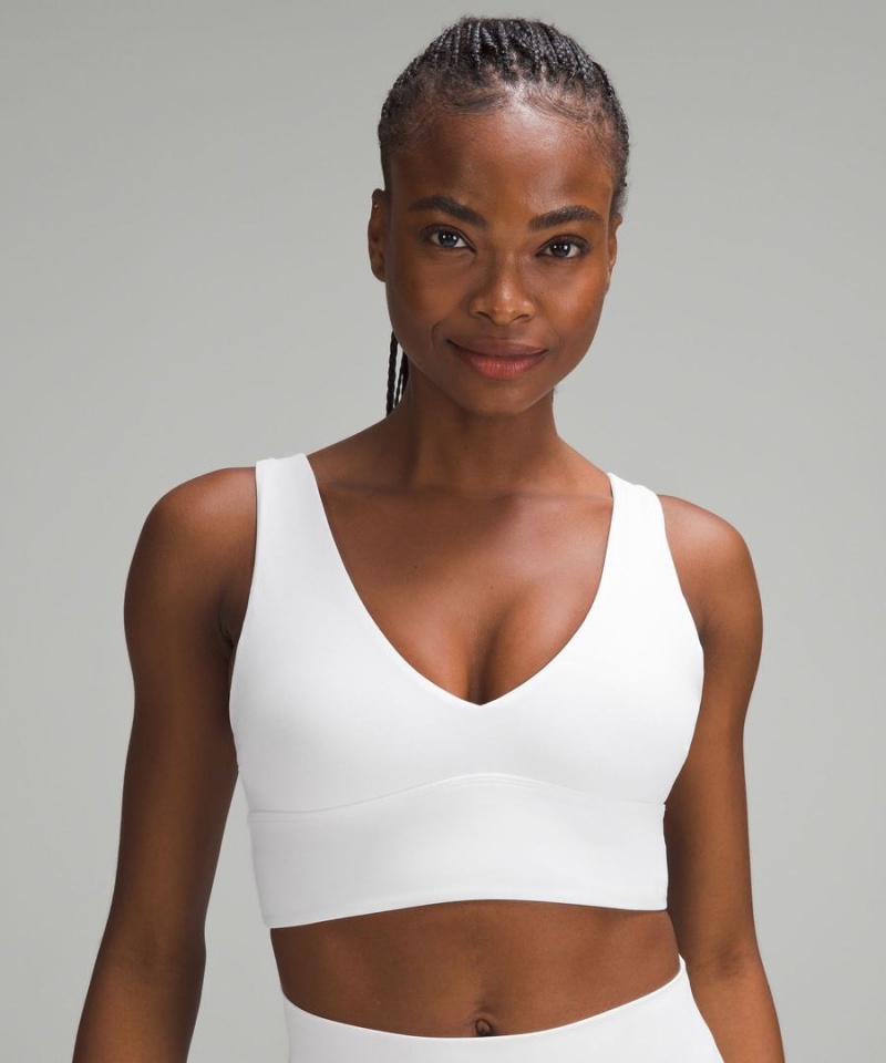 Lululemon Align™ V-Neck Bra Light Support, C/D Cup Sport BH Dam Vita Sverige | EABIPG657