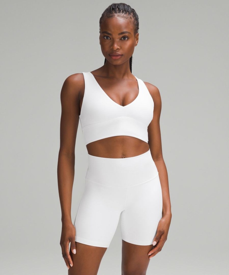 Lululemon Align™ V-Neck Bra Light Support, C/D Cup Sport BH Dam Vita Sverige | EABIPG657