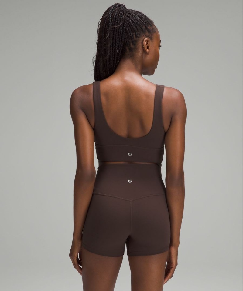 Lululemon Align™ V-Neck Bra Light Support, C/D Cup Sport BH Dam Choklad Sverige | OZVRDM956