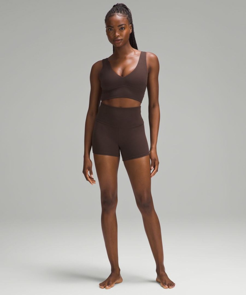 Lululemon Align™ V-Neck Bra Light Support, C/D Cup Sport BH Dam Choklad Sverige | OZVRDM956