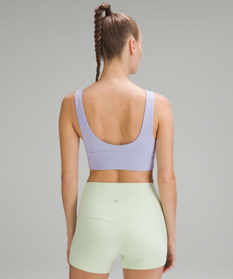 Lululemon Align™ V-Neck Bra Light Support, A/B Cup Sport BH Dam Lila Sverige | RVDPSZ425