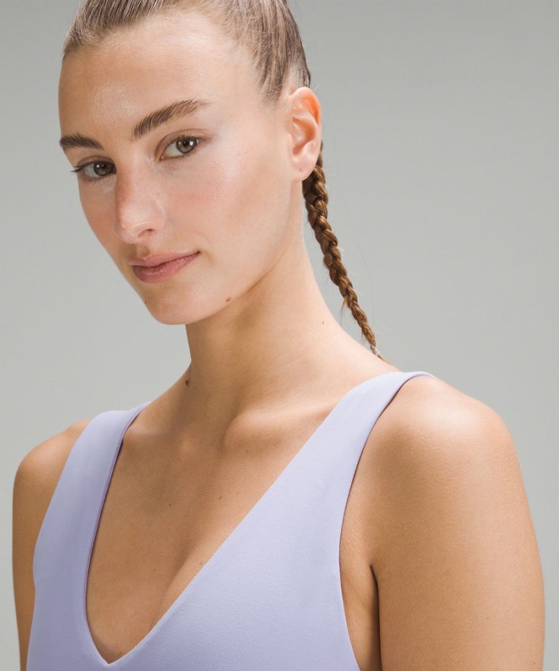 Lululemon Align™ V-Neck Bra Light Support, A/B Cup Sport BH Dam Lila Sverige | RVDPSZ425