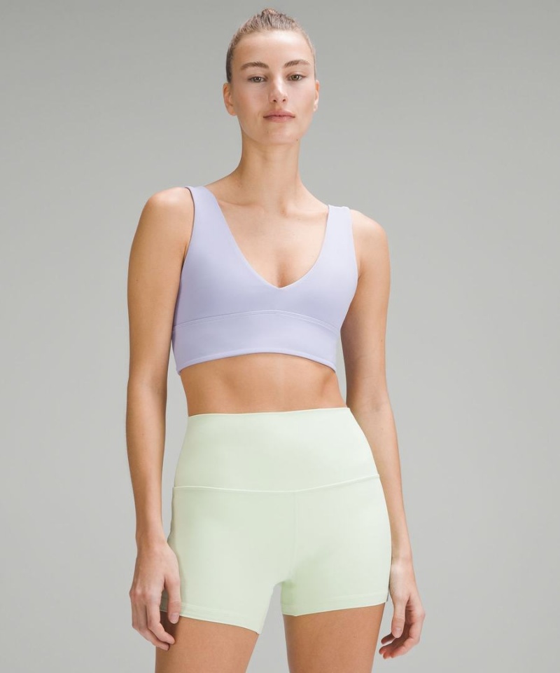 Lululemon Align™ V-Neck Bra Light Support, A/B Cup Sport BH Dam Lila Sverige | RVDPSZ425