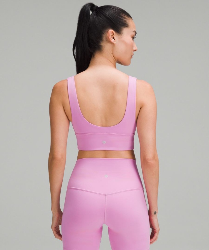 Lululemon Align™ V-Neck Bra Light Support, A/B Cup Sport BH Dam Lila Sverige | NZJCED946